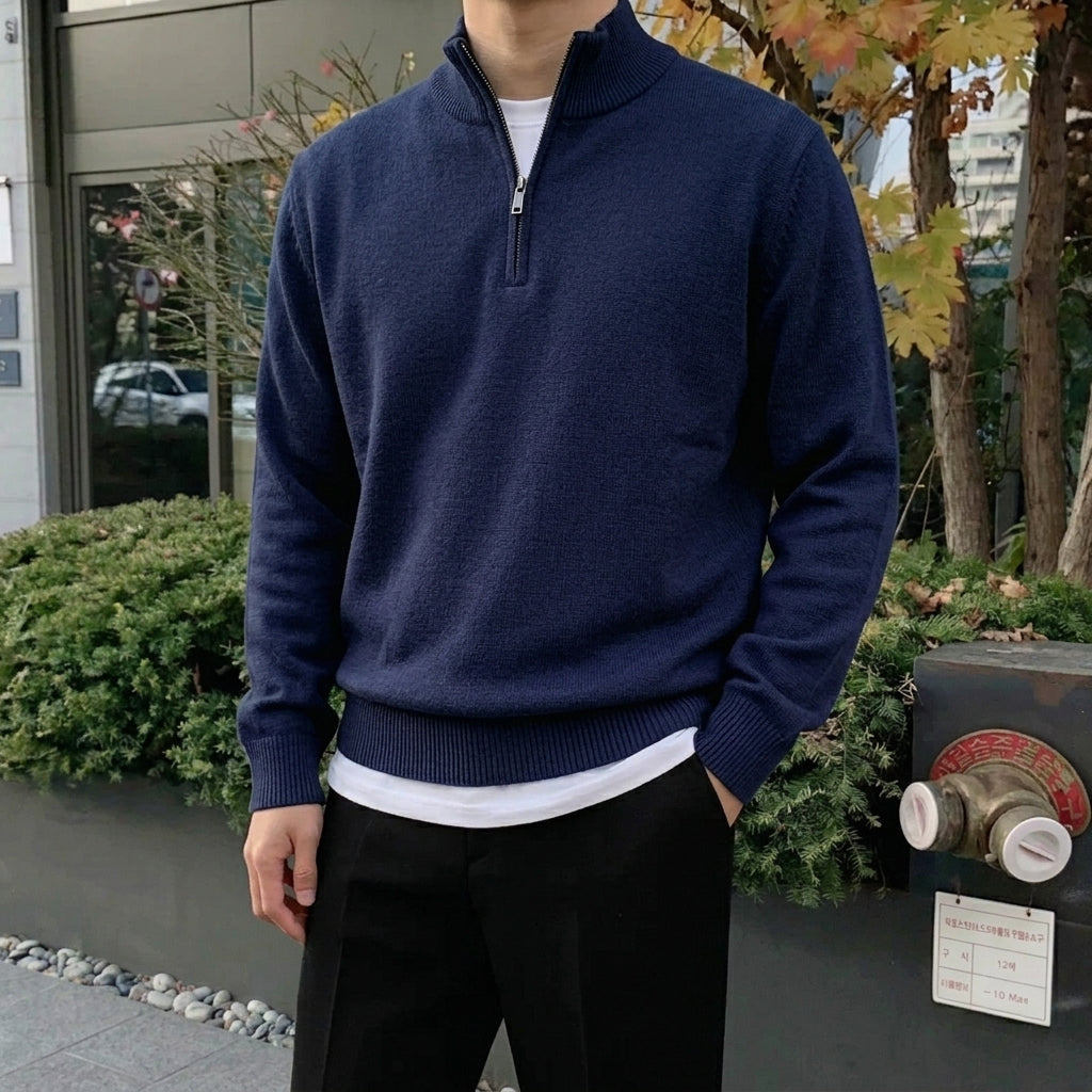 Pietro Milano® Sweater Cremallera Liso