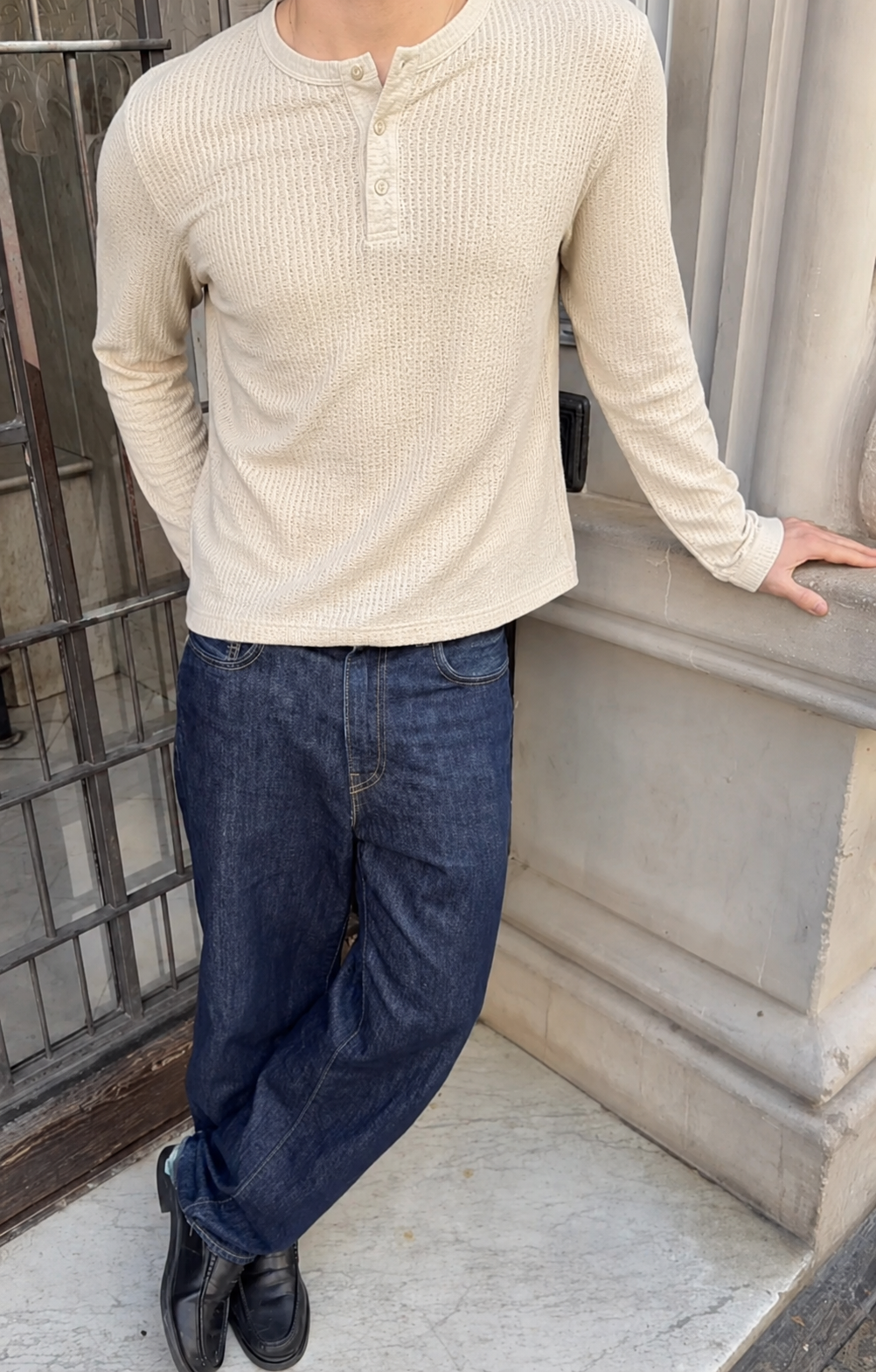 Pietro Milano® Henley de Manga Larga